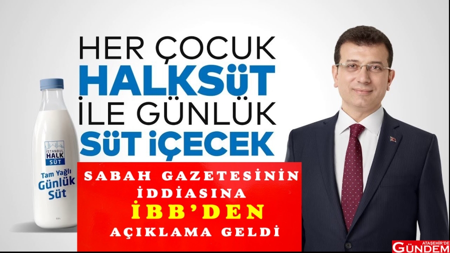 İDDİAYA YANIT GECİKMEDİ HALK SÜT SABAH GAZETESİ